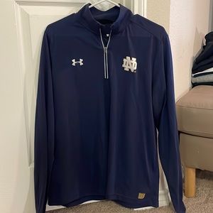 Notre Dame Under Armour Zip-Up Pullover